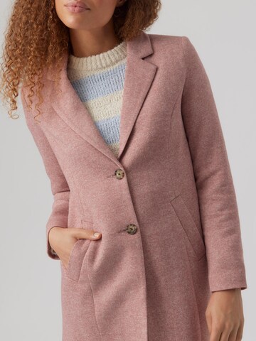 VERO MODA Overgangsfrakke i pink