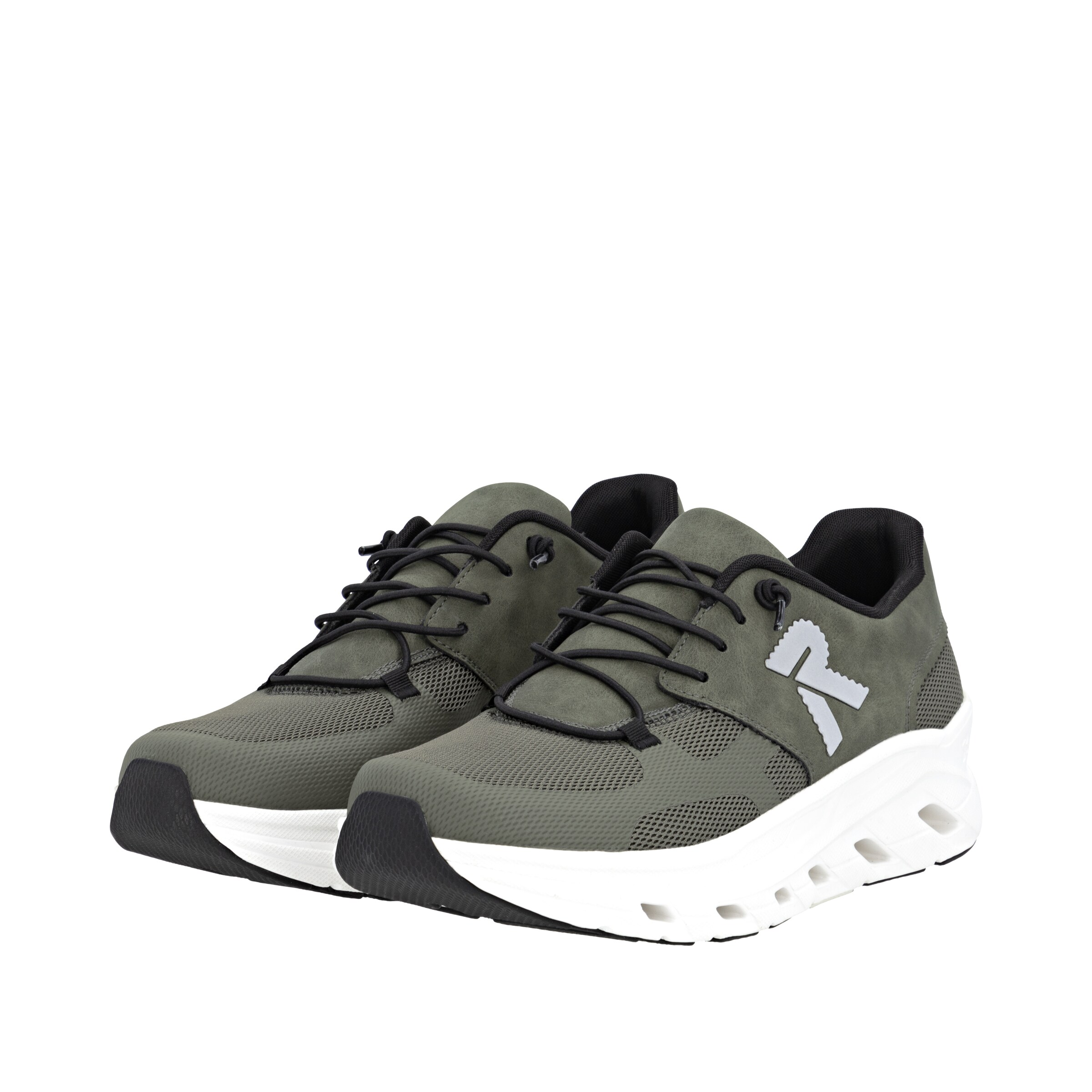 Baskets basses Rieker en vert