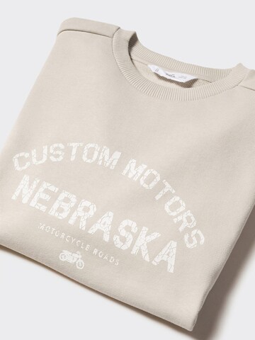 MANGO KIDS Mikina 'NEBRASKA' – béžová