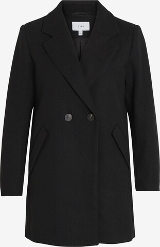 VILA Between-Seasons Coat in Black: front