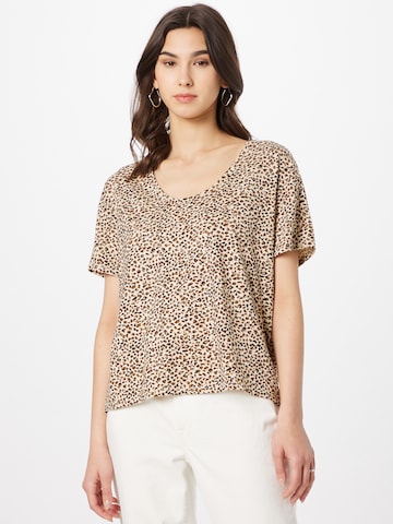 OUI Shirt in Bruin: voorkant