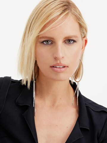 Karolina Kurkova Originals Uhani 'Drama' | srebrna barva: sprednja stran