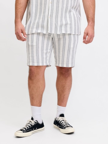 Jack & Jones Plus Свободный крой Штаны 'JPSTJaiden' в Белый: спереди