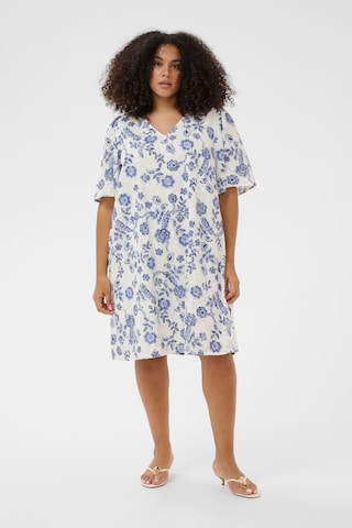 KAFFE CURVE Jurk 'KClula' in Wit