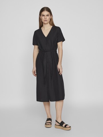 Robe-chemise VILA en noir : devant