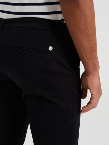 WE Fashion Slimfit Chino kalhoty – černá