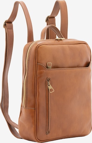 Sac à dos Viola Castellani en marron : devant