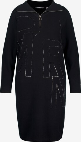 Ulla Popken Knitted dress in Black: front