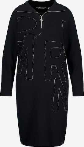 Ulla Popken Knitted dress in Black: front