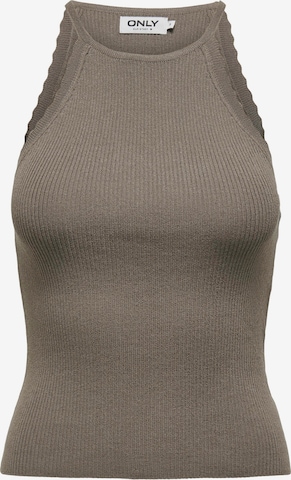 ONLY Knitted top 'Gemma' in Brown: front