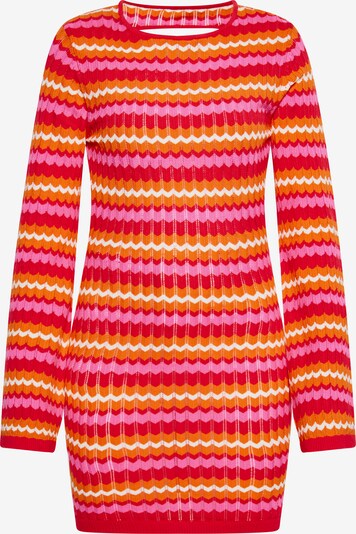 ebeeza Kleid in beige / orange / pink / rot, Produktansicht