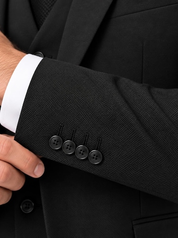 Guild Slim fit Suit 'Slim fit Business Anzug' in Black
