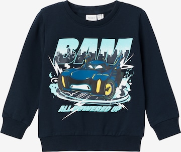 NAME IT Sweatshirt 'FLETCH BATWHEELS' in Blue: front