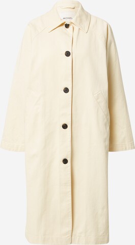 Monki Between-seasons coat in Yellow: front