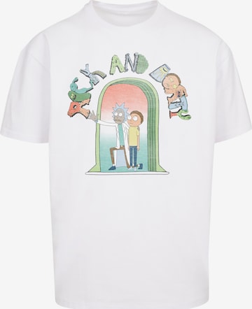 T-Shirt 'Icon Doors' F4NT4STIC en blanc : devant