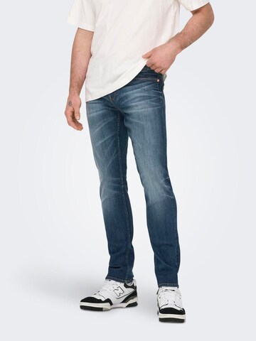 Only & Sons Slim fit Jeans 'ONSLoom' in Blue: front