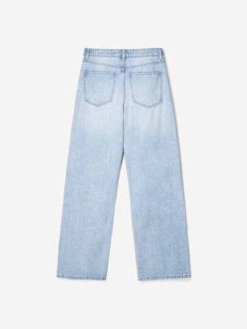 Bershka Wide leg Jeans i blå
