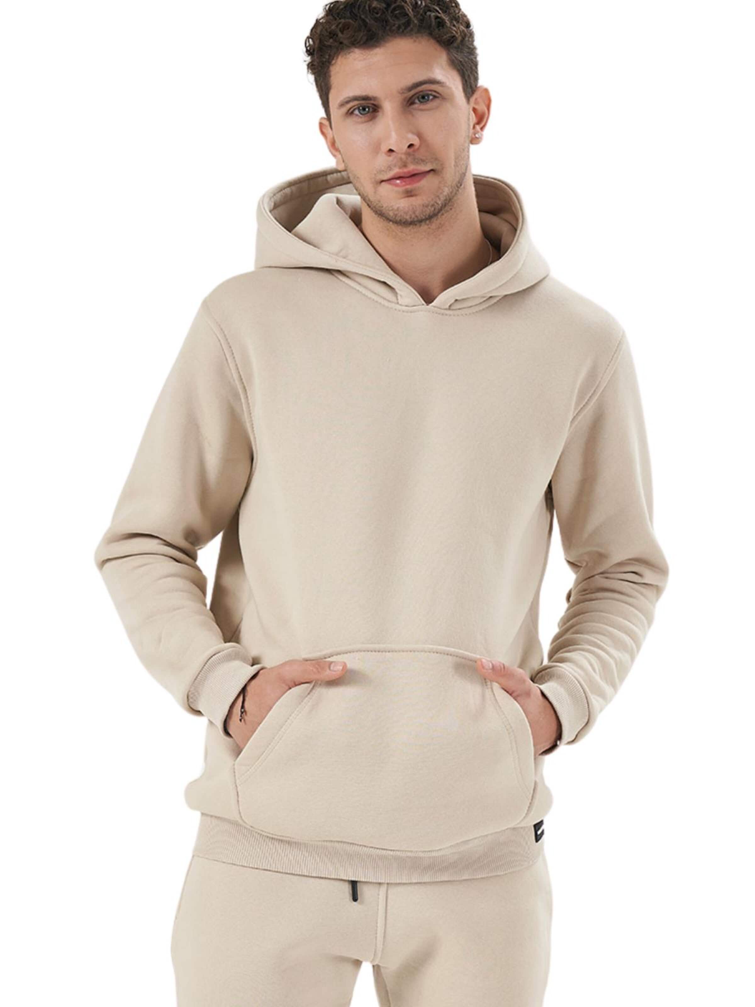 LOUIS LECLER Sweatshirt 'Hiro' in Beige