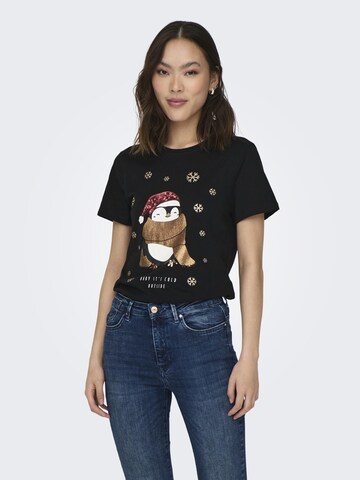 ONLY Shirt in Zwart: voorkant