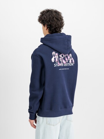 ALPHA INDUSTRIES Sweatshirt 'Studio Edition' in Blue: front