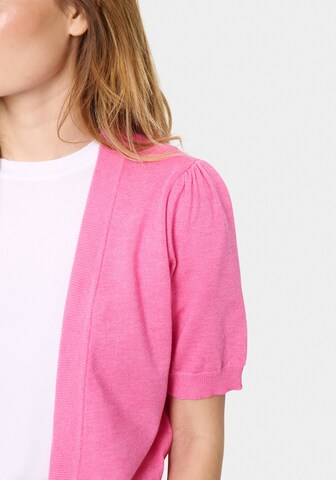 SAINT TROPEZ Gebreid vest 'Mila' in Roze