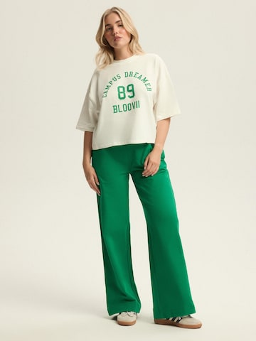 ESOTIQ Wide leg Pants 'Kayci' in Green