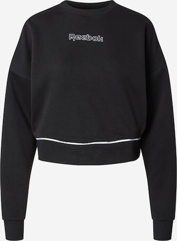 Sweat de sport Reebok en noir : devant