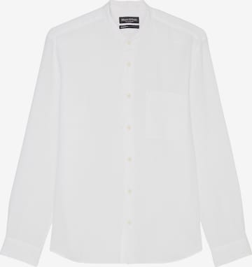 Marc O'Polo جينز مضبوط قميص بلون أبيض: الأمام