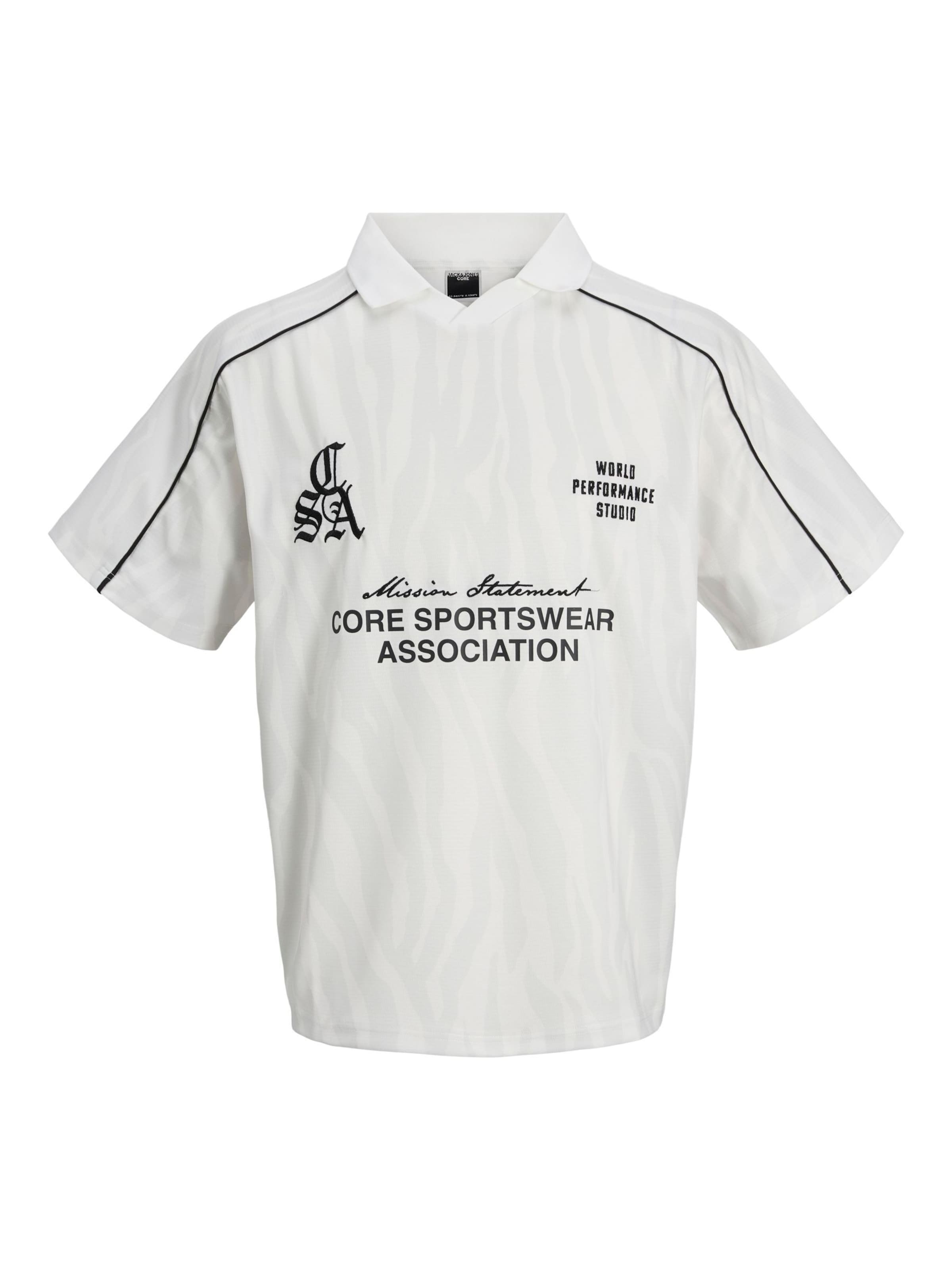 JACK & JONES T-Shirt in schwarz / weiß, Produktansicht