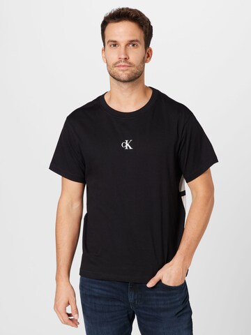 Calvin Klein Jeans Shirt in Zwart: voorkant