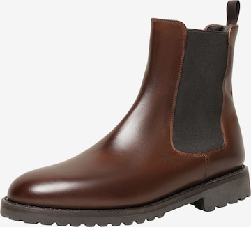 Henry Stevens Chelsea boots 'Ella CB1' in Bruin: voorkant