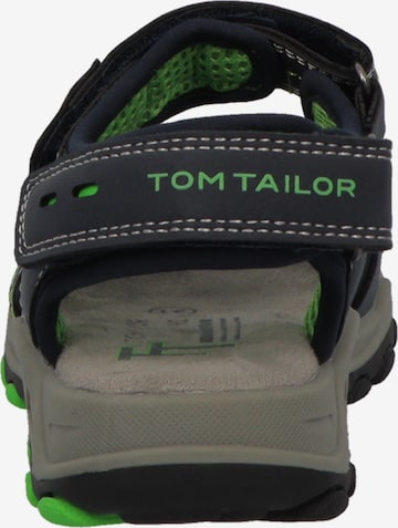 TOM TAILOR Sandals & Slippers in Black