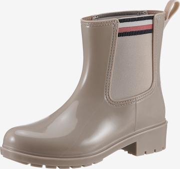 TOMMY HILFIGER Chelsea Boots 'Corporate' in Beige: front
