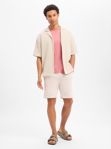 Regular Pantalon Nils Sundström en beige