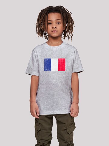 F4NT4STIC T-Shirt 'Frankreich Flagge' in Grau: predná strana