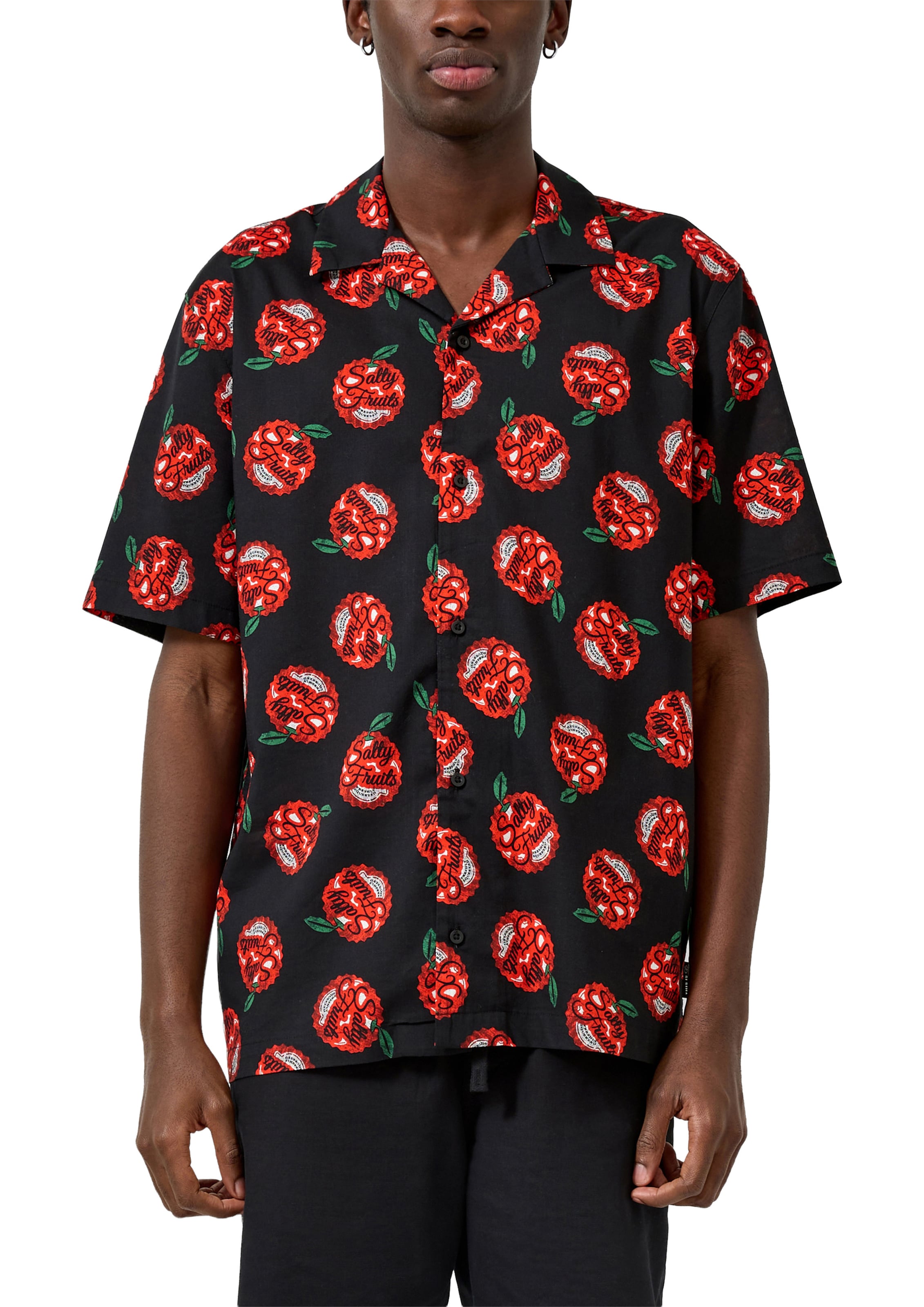 QS Regular fit Button Up Shirt in Black