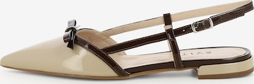 EVITA Slingpumps 'SONIA' in Beige: voorkant