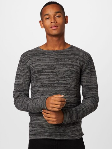 INDICODE JEANS Sweater 'Tucker' in Grey: front