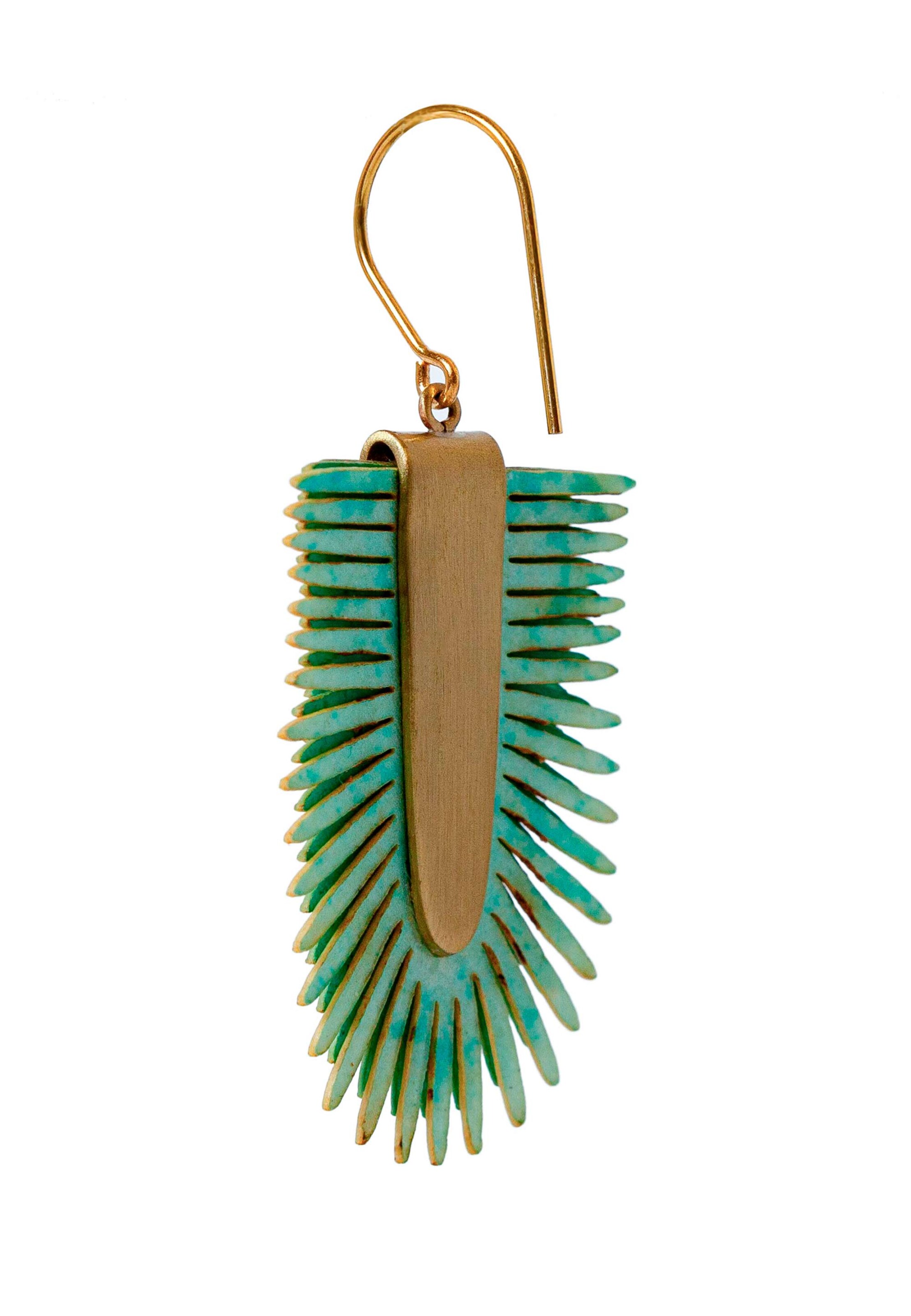 Gretchen Earrings 'Pam Pem' in Green