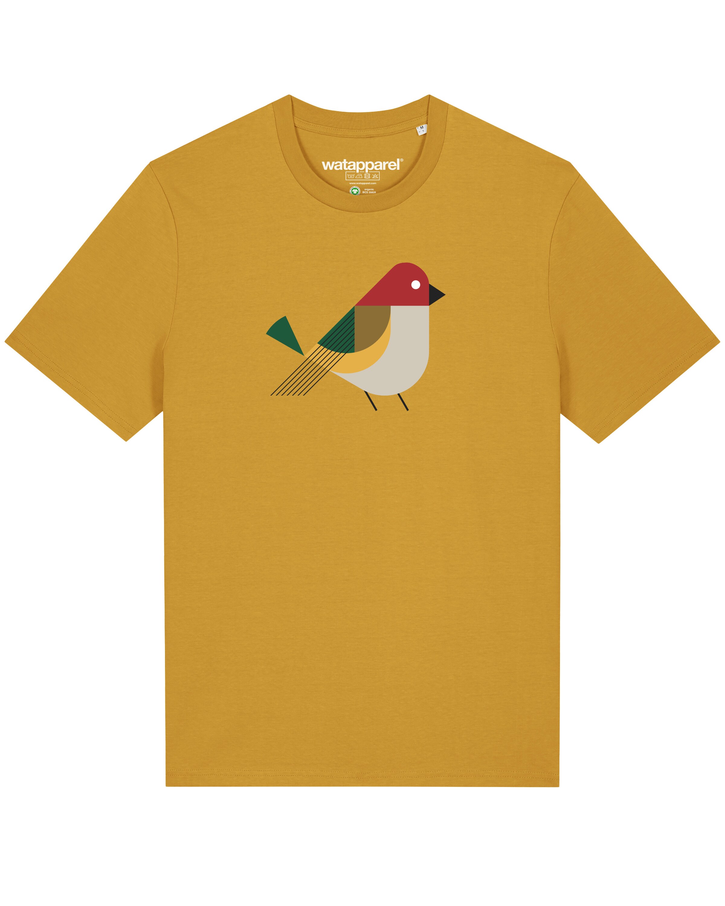 T-Shirt 'Vogel' Watapparel en jaune : devant