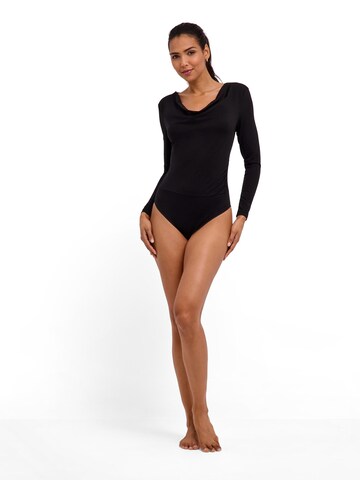 FALKE Blusenbody 'Daily Drape Brief'‌‌‌ in Schwarz