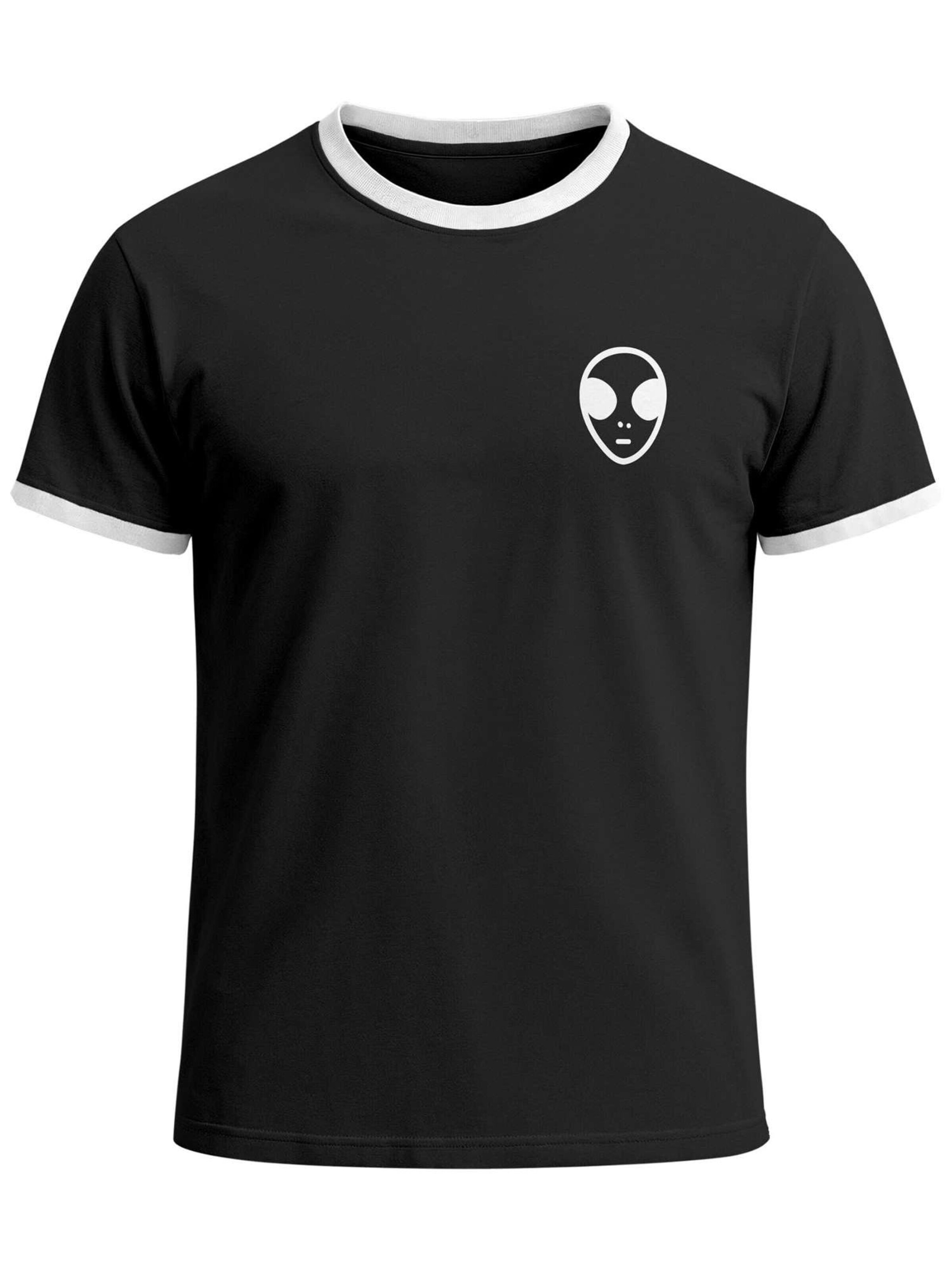 Neverless Shirt 'Alien' in Black: front