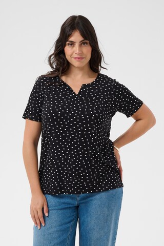 KAFFE CURVE - Camisa 'KCmella' em preto: frente