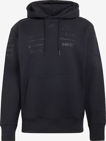 ADIDAS PERFORMANCE Sportsweatshirt 'Mercedes - AMG Petronas Formula 1 Team Night Driver' in Zwart: voorkant