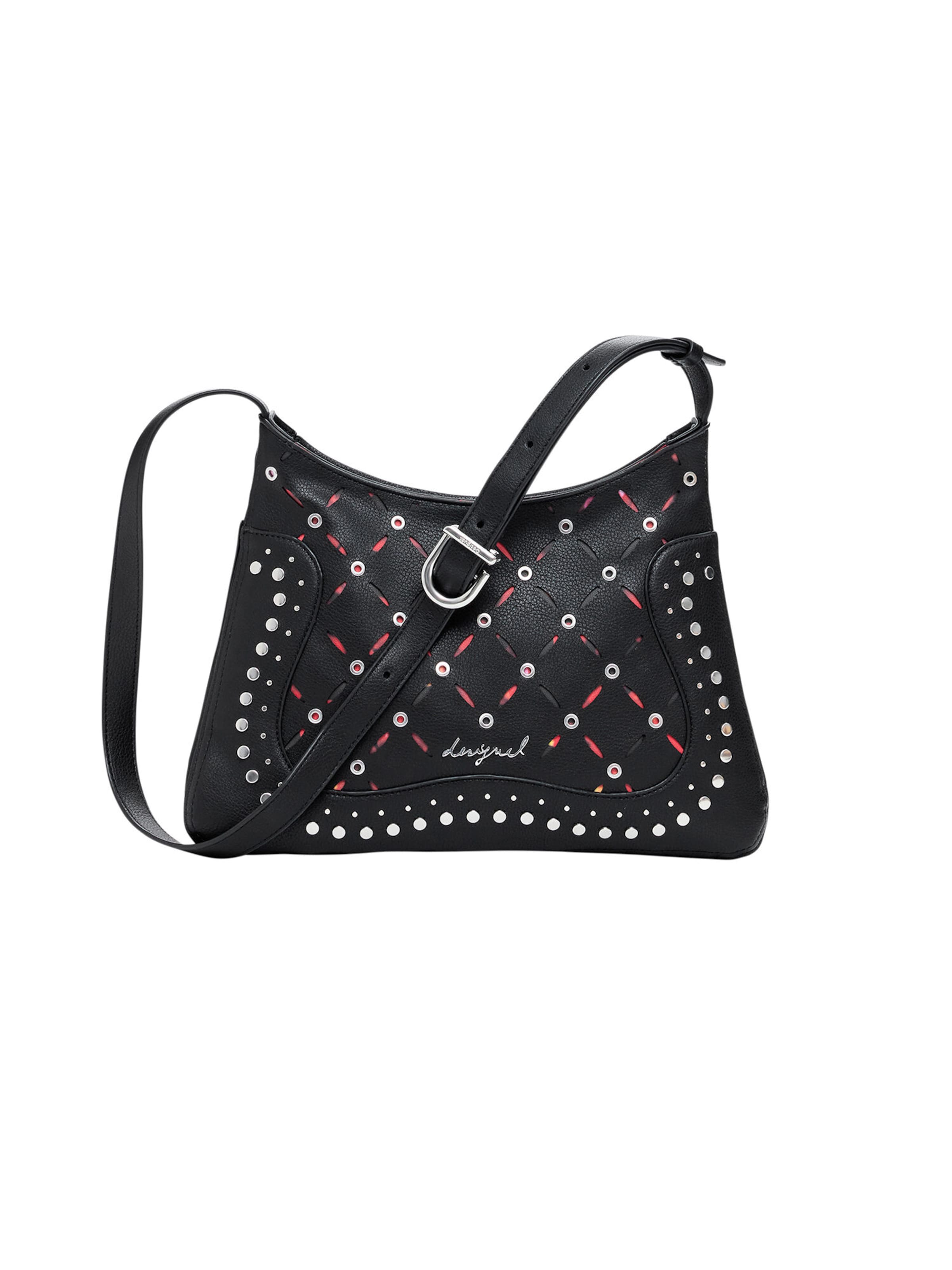 Desigual Чанта с презрамки 'Yankee Manaos' в черно: отпред