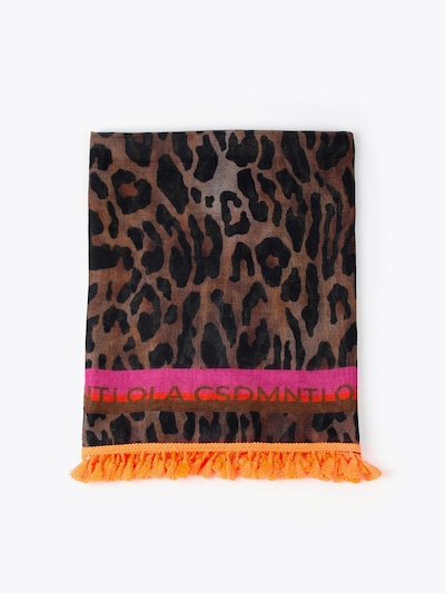 Lola Casademunt Šála ve velikosti One Size - hnědá / hnědý melír / pink / černá, Produkt