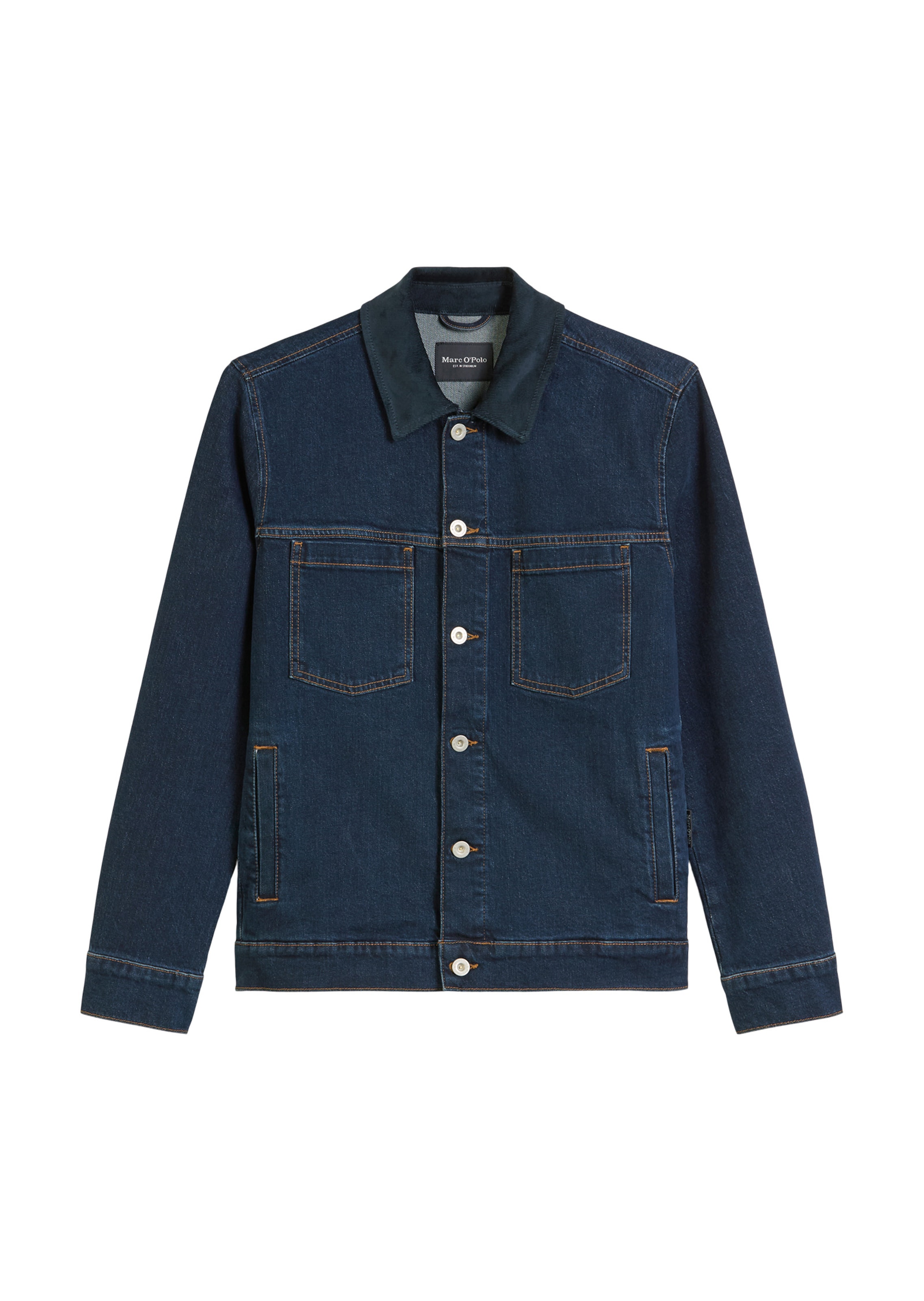 Marc O'Polo Tussenjas in Blauw: voorkant