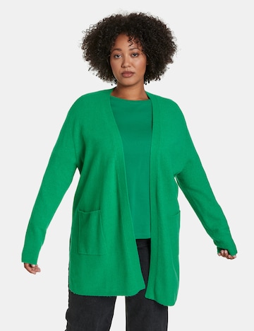 Cardigan SAMOON en vert : devant