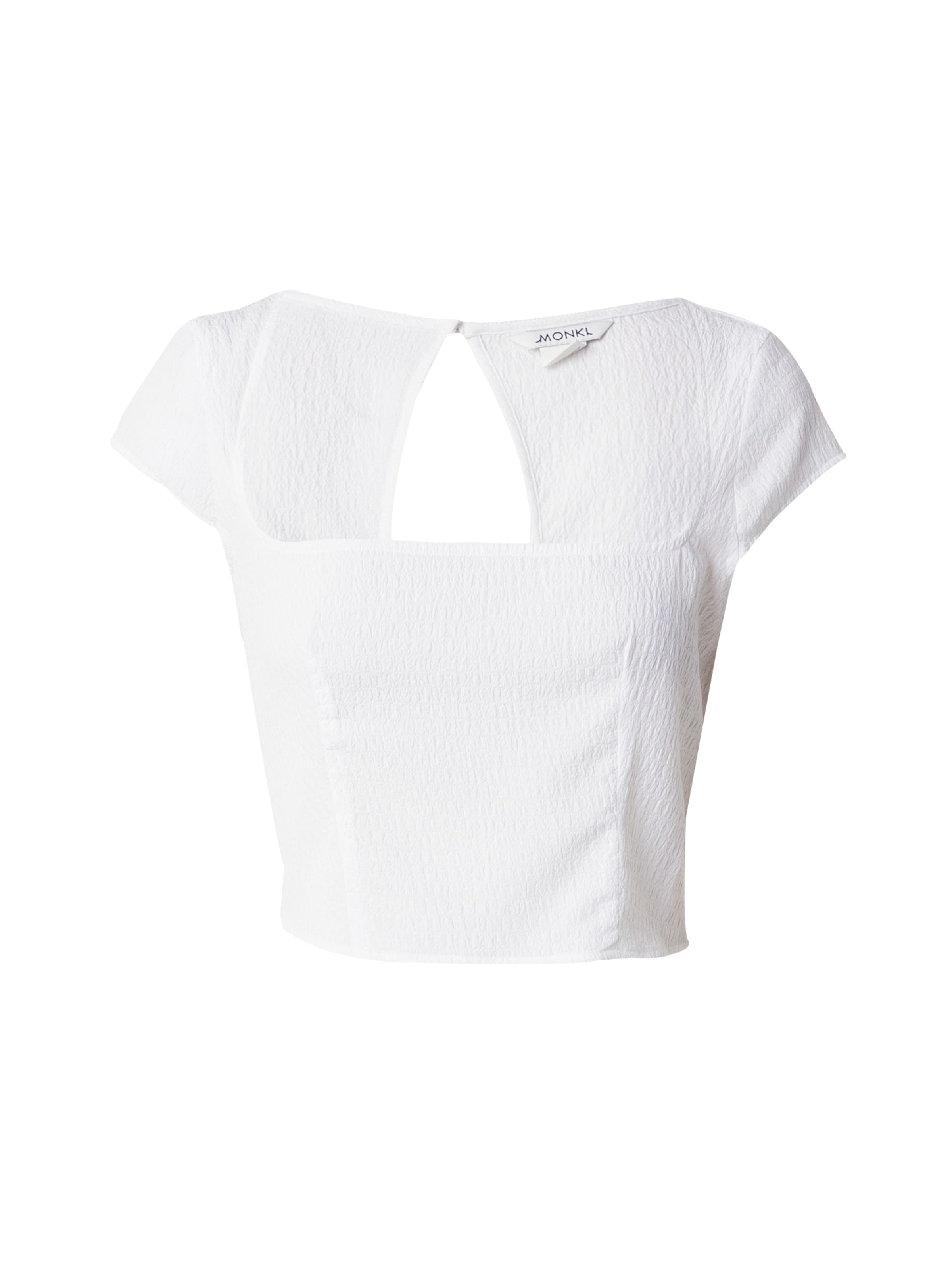 Monki - Blusa en blanco: frente