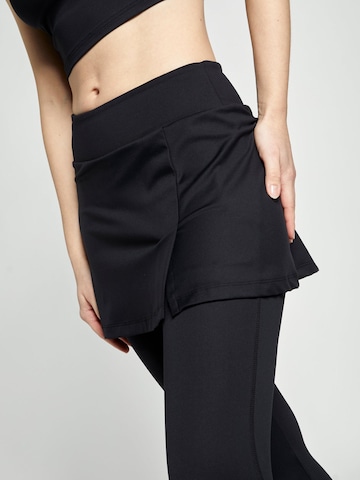 SPORTKIND Regular Sports trousers '2-in-1 Skirt' in Black: front